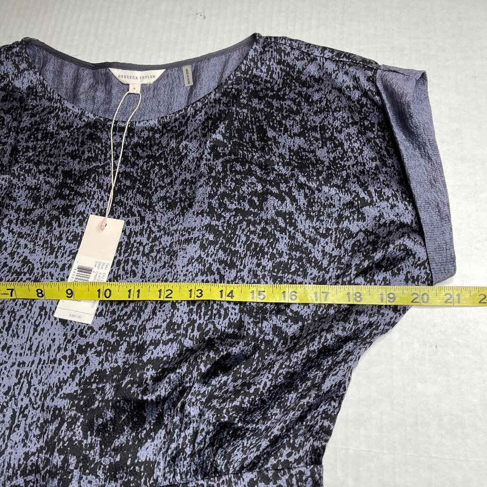 Rebecca Taylor Textured Navy Mini Dress - Picture 5 of 10